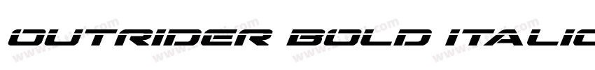 outrider bold italic字体转换